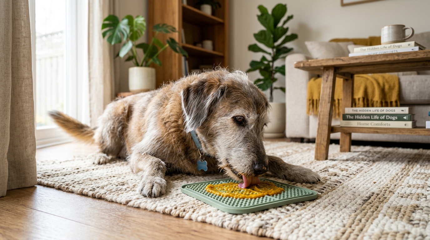 Canine Lick Mats & Puzzle Feeders in 2026: Cortisol Reduction, Dopamine Regulation & The Neurobiology of De-Stressing Senior Dogs
